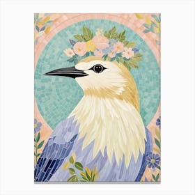 Floral Crown Bird Canvas Print