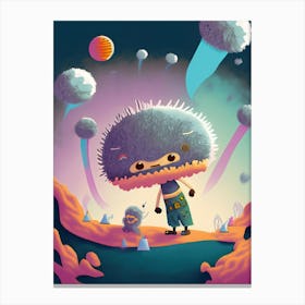 Aliens In Space Canvas Print