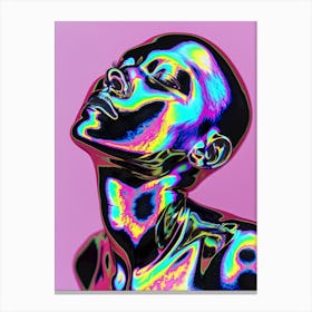 "Neon Skin: Abstract Art " Canvas Print