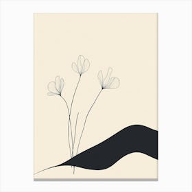 Flowers In The Wind Canvas Print