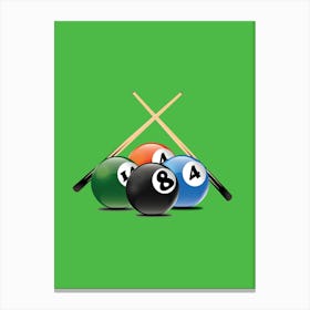 Billiards Canvas Print