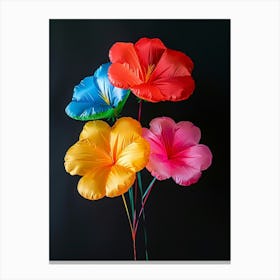 Bright Inflatable Flowers Nasturtium 2 Canvas Print