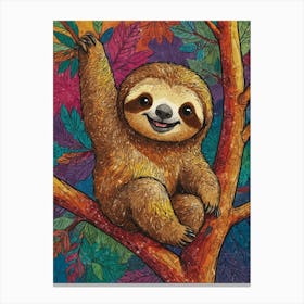 Sloth 44 Canvas Print