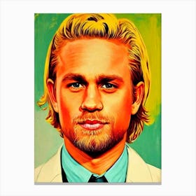 Charlie Hunnam Colourful Pop Movies Art Movies Canvas Print