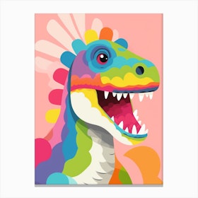 Colourful Dinosaur Herrerasaurus 1 Canvas Print