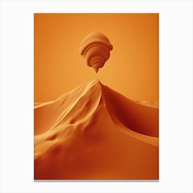 Dune Fan Art Orange Sky Canvas Print