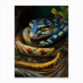 Eastern Rat Snake Painting Canvas Print