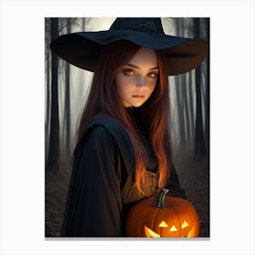 Witch In The Woods 3 Canvas Print