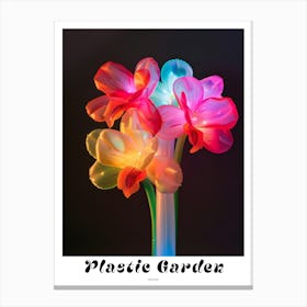 Bright Inflatable Flowers Poster Orchid 4 Canvas Print