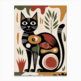 Black Cat 8 Canvas Print