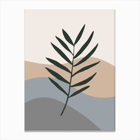 Palm Leaf Vector Illustration Canvas Print