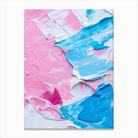 Abstract Background With Pink And Blue Paint Canvas Print