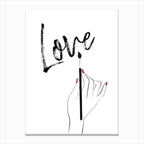 Love Note Canvas Print