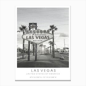 Las Vegas Travel 1 Canvas Print