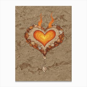 Heart Of Fire 46 Canvas Print