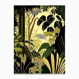 Majestic Jungle 1 Rousseau Inspired Canvas Print