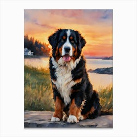 Bernese Mountain Canvas Print