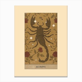 Scorpio Tarot Canvas Print