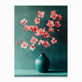 Cherry Blossoms In A Vase Canvas Print