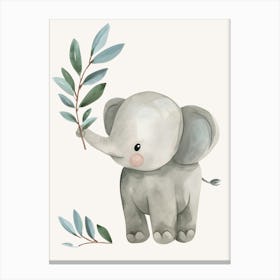 Baby Elephant Kids and Nursery 1 Canvas Print