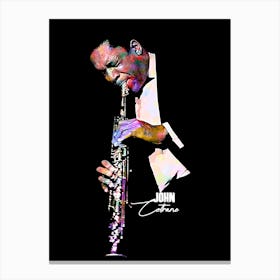 John Coltrane American Jazz Saxophonist Colorful Leinwandbilder