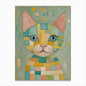 Cat With Blue Eyes Canvas Print