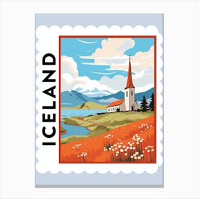 Iceland 2 Travel Stamp Poster Canvas Print