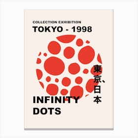 Dots Infinity Yayoi Inspired Japan Canvas Print