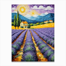 Lavender Field Canvas Print