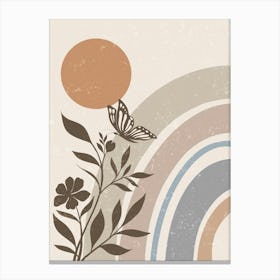 Butterfly In The Sun Canvas Print