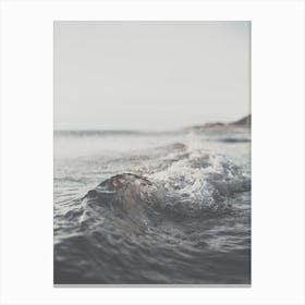 Muted Beach Waves Canvas Print