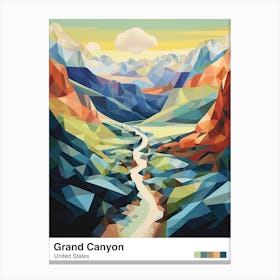 Grand Canyon   Geometric Vector Illustration 0 Poster Canvas Print