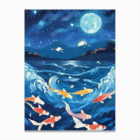 Koi Fish Painting 2 Canvas Print