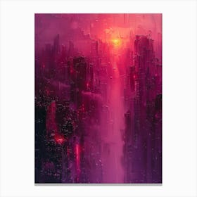 Abstract Cityscape Canvas Print