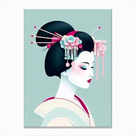 Japan Geisha Visual 101 Canvas Print