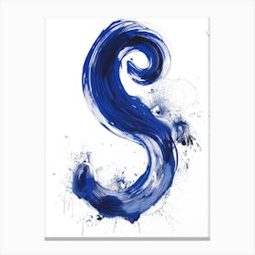 Letter S 4 Canvas Print