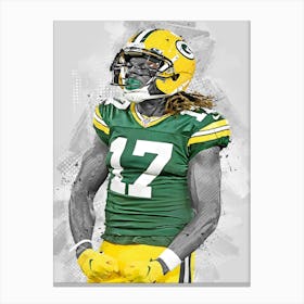 Davante Adams Green Bay Packers Canvas Print