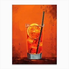 Orange Drink 21 Canvas Print