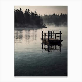 Misty Lake 2 Canvas Print