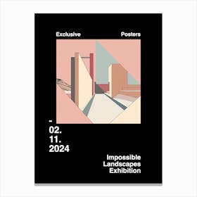 Impossible Landscapes Exhibition Archive Poster 21 Canvas Print