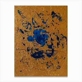 Blue And Gold Canvas Print