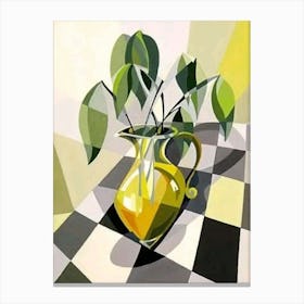 Yellow Vase Canvas Print