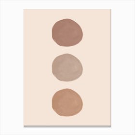 Three Dots Watercolor Canvas Print