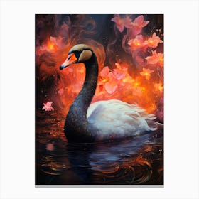Fire Swan Canvas Print