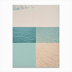 Sand And Sea Squares Canvas Print