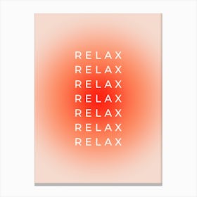 Relax Relax Gradient Aura Canvas Print