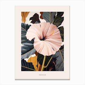 Flower Illustration Hibiscus 1 Poster Canvas Print