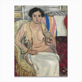 Henri Matisse Femme Au Fauteuil–Femme En Négligé Canvas Print