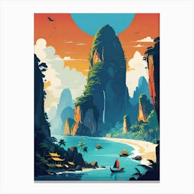 Tropical Landscape Canvas Print