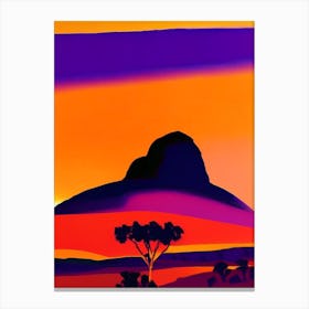 Desert Orange Sunrise Canvas Print